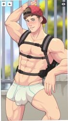 bara boner chocofrito male_only solo_male underwear