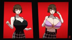 bra breast_expansion makoto_niijima persona_5 ydbunny