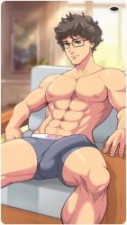 bara bulge chocofrito male_only solo_male underwear