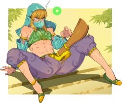 1boy 1girls breath_of_the_wild crossdressing gerudo gerudo_link kukumomo light-skinned_male link link_(breath_of_the_wild) male_focus tagme the_legend_of_zelda