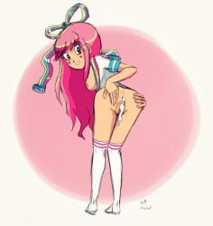 1female 1girls ass breasts butt cum disney disney_channel disney_xd drawthread_request female giffany gravity_falls kt-draws long_hair nipples pink_hair pussy socks