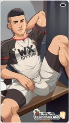 bara chocofrito looking_at_viewer male_only soccer solo_male