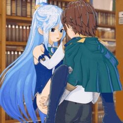 aqua (konosuba) from illusion soft by bosho