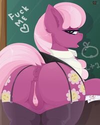 1girls 2019 absurd_res animal_ears animal_genitalia animal_pussy anus ass bedroom_eyes big_ass big_butt bottomless bubble_ass bubble_butt butt chalkboard cheerilee_(mlp) clitoral_winking clitoris clothed clothing cutie_mark dat_ass derpibooru earth_pony english_text equid equine equine_pussy eyebrows eyelashes fat_ass female female_only feral friendship_is_magic furry green_eyes hair half-closed_eyes hasbro hi_res hips horse huge_ass huge_butt inside legwear looking_at_viewer looking_back mammal mane mare my_little_pony plump_ass pony presenting presenting_anus presenting_ass presenting_butt presenting_hindquarters presenting_pussy presenting_vagina pussy rear_view seductive seductive_look seductive_smile solo stockings tail teacher text thighs tongue tongue_out vagina wide_hips xsatanielx