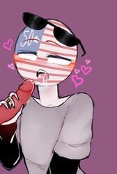 big_penis country countryhumans cum cum_in_mouth gay glasses male red_skin russia_(countryhumans) stickman sunglasses sunglasses_on_head united_states_of_america_(countryhumans)