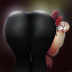 1girls 2019 ass ass_focus bent_over big_ass black_leggings black_pants blonde_hair charlie_morningstar charlie_morningstar_(hazbin_hotel) demon demon_girl demoness eyeshadow female female_only hazbin_hotel huge_ass huge_butt leggings linkzelda41 long_hair looking_at_viewer looking_back_at_viewer monster_girl panties_visible_through_clothing pantyhose pantylines pink_eyeshadow smiling solo straight_hair thick_thighs tuxedo vivienne_medrano white_skin yellow_hair