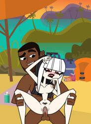 crimson_(tdi) dark-skinned_male female mrchillie oc the_ridonculous_race total_drama_island