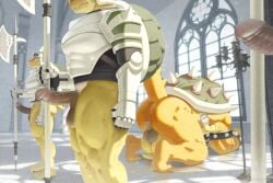 2026 4boys 5_fingers 5_toes anal anal_penetration animated anthro anthro_on_anthro anthro_penetrated anthro_penetrating anthro_penetrating_anthro anthrofied anus armor aroused aroused_by_another aroused_face aroused_male backsack balls barazoku barefoot big_balls biped blush bottomless bottomless_anthro bottomless_male bowser butt clothed clothing darkened_balls darkened_genitalia darkened_penis detailed_background dragon_koopa erection faceless_character faceless_male feet fingers foreskin from_front_position furry furry_male furry_only gay gay_sex genitals glans group guard halberd holding_halberd holding_melee_weapon holding_object holding_polearm holding_weapon humanoid_feet humanoid_genitalia humanoid_hands humanoid_penis king koopa koopa_troopa male male/male male_anthro male_penetrated male_penetrating male_penetrating_male manly mario_(series) mating_press melee_weapon muscular muscular_anthro muscular_arms muscular_butt muscular_male muscular_thighs nintendo nude nude_anthro nude_male palace penetration penis plantigrade polearm public public_nudity public_sex raccoon21 reptile retracted_foreskin royalty scalie sex shell standing thick_penis toes top_hole tortoise turtle turtle_shell vein veiny_muscles veiny_penis weapon yaoi yellow_skin