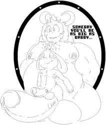 age_difference anthro asgore_dreemurr asriel_dreemurr balls beard big_balls boss_monster bovid caprine comparing comparing_penis cub duo erection facial_hair father father_and_son genital_piercing horn huge_balls humanoid_penis hyper hyper_balls hyper_penis incest long_ears male male/male mammal nipple_piercing nipples parent penile penis penis_piercing penis_riding penis_size_difference piercing retracted_foreskin rigbutt size_difference son uncut undertale video_games young