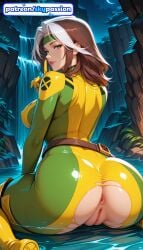 1girls 2026 ai_assisted ai_generated anime anus ass big_ass booty butthole female_genitalia genitals hi_res high_quality high_resolution highres marvel marvel_comics patreon patreon_username pussy rogue_(x-men) skypassion stable_diffusion torn_clothes uncensored_pussy uncensored_vagina watermark x-men