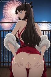 tohsaka rin from fate/stay night by digitalwaifugallery