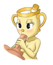 anthro blowjob cuphead:_the_delicious_last_course cuphead_(game) fellatio ms._chalice tagme