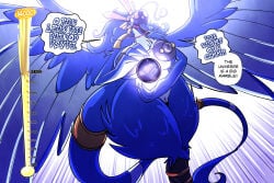 2026 absurd_res after_transformation anthro areola ascended avian back_wings big_areola big_breasts big_nipples bird blue_areola blue_body blue_fur blue_hair blue_nipples breasts crown deity dialogue digital_media_(artwork) donation_drive english_text feather_hands feathers female fur gem genitals glowing_white_eyes gold_(metal) gold_jewelry growing growth growth_drive growth_sequence hair headgear hi_res huge_areola huge_breasts huge_nipples hyper hyper_areola hyper_breasts hyper_nipples jewelry lips lipstick long_hair lord_of_order macro makeup meter multi_wing necklace nipple_piercing nipples nude nude_anthro nude_female pearl_(gem) pearl_necklace piercing red_lips red_lipstick reina_(sachasketchy) sachasketchy sequence solo speech_bubble tail text thick_thighs toucan transformation universe vulva warhammer_40k white_eyes wide_hips winged_arms wings