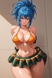 leona heidern from king of fighters by tastyaiart