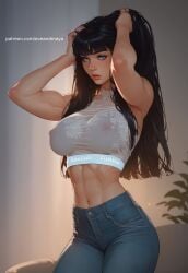 abs ai_generated arms_up ass bedroom belly bending_forward big_breasts breasts cameltoe cap caught_naked caught_off_guard eveandmaya female fit fit_female flashing from_behind from_below gambling hand_bra legs_up lifting_shirt motorcycle muscle muscle_mommy muscular muscular_arms muscular_female panties photoshoot pose pussy pussy_shot selfpic sexy sexy_pose