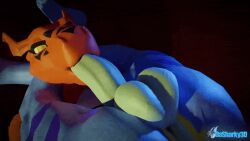 2024 3d 3d_(artwork) 3d_animation animated anthro anthro_penetrated ass balls bandai_namco bedroom_eyes blender_(artwork) conditional_dnp crossed_legs dahsharky_(character) dasharky3d digimon digimon_(species) digital_media_(artwork) fellatio female female_penetrated fucked_silly genitals guilmon leglock legs_around_head lips loop male male/female male_penetrating male_penetrating_anthro male_penetrating_female marine monster_boy narrowed_eyes oral oral_penetration penetration penile penile_penetration penis penis_in_mouth reptilligator_(modeler) seductive sex shark short_playtime fish