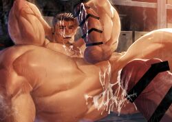 2boys after_anal after_orgasm after_sex anus arms_up ass_visible_through_thighs balls bara beard beefy biceps big_balls big_black_cock big_glans big_penis blush brown_hair bukkake censor_bar censored censored_penis chest_hair closed_eyes completely_nude cum cum_drip cum_from_ass cum_in_ass cum_inside cum_on_ass cum_on_body cum_on_breasts cum_on_eyebrow cum_on_face cum_on_forehead cum_on_hair cum_on_lower_body cum_on_penis cum_on_self cum_on_upper_body cum_splatter cum_string daddy dark_penis dilf duo enormous_penis erection excessive_cum eyelashes foreskin foreskin_folds frenulum frown funny_face gay gigantic_penis goatee hi_res huge_cock hunk indoors leaking_cum long_penis lying lying_on_back male male/male male_only manly mature_male muscles muscular muscular_arms muscular_ass muscular_legs muscular_male muscular_thighs musk musk_cloud nakadashi nude original original_character oyatu55k pecs penis penis_bigger_than_head perineum pointless_censoring pull_out quadriceps retracted_foreskin semen shelf short_hair spiky_hair spread_legs sticky_cum storage_room sweat sweatdrop sweating sweaty thick thick_arms thick_cum thick_eyebrows thick_legs thick_penis thick_thighs tough_guy triceps uncircumcised uncut v-shaped_eyebrows veiny_penis very_sweaty yaoi