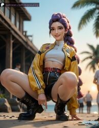 rumi_(kpop_demon_hunters) kpop_demon_hunters aippealing ai_generated sexy female hot petite kpop slim thin thin_waist narrow_waist