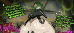 tatsumaki one-punch_man dreadmegalo mightybadtales huge_ass wip insult shortstack tsundere bottom_heavy big_ass inminent_sex angry superheroine 1girls