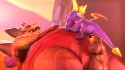 3d anal anal_penetration animated anthro ass balls belly big_belly claws digital_art digital_media digital_media_(artwork) duo feral gay geetee magnus_(spyro) male no_sound penetration penis sex size_difference source_filmmaker spyro spyro_the_dragon thick_thighs video video_games wings yaoi young