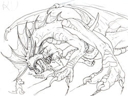 2008 anal canid canine dragon forced graffix male male/male mammal penis randomdragon randomdragon_(character) rape traditional_media_(artwork)