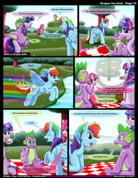 dragon_you_over_(kitsune_youkai) english_text friendship_is_magic furry kitsune_youkai my_little_pony page_13 pinkie_pie_(mlp) rainbow_dash_(mlp) smooth_skin spike_(mlp) twilight_sparkle_(mlp)