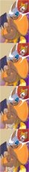 against_wall bat_wings big_balls big_butt breasts_bigger_than_head cum dazed femdom huge_breasts licking_own_lips riggedscales rouge_the_bat saliva sega smothering smug_face sonic_(series) sweat tails tails_the_fox