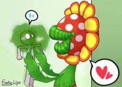 anon anonymous anthro big_lips fruity_lips kiss_mark kissing lipstick lipstick_mark mario_(series) petey_piranha piranha_plant super_mario_sunshine tagme