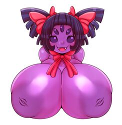 alternate_breast_size big_breasts bust bust_style huge_breasts matospectoru muffet nipples tagme undertale