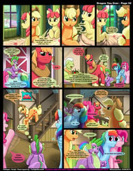 applejack_(mlp) dragon_you_over_(kitsune_youkai) english_text friendship_is_magic furry kitsune_youkai my_little_pony page_52 pinkie_pie_(mlp) rainbow_dash_(mlp) smooth_skin spike_(mlp) tagme