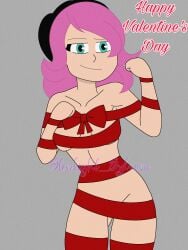 oc oc_character oc_only ribbons sexy starlightsn1 valentine's_day victoria