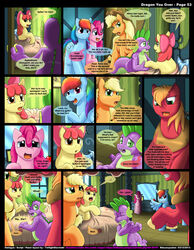 apple_bloom_(mlp) applejack_(mlp) dragon_you_over_(kitsune_youkai) english_text friendship_is_magic furry kitsune_youkai my_little_pony page_53 pinkie_pie_(mlp) rainbow_dash_(mlp) smooth_skin spike_(mlp) tagme