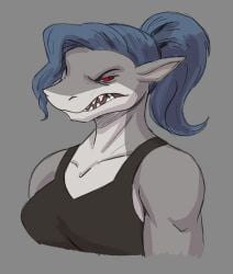 anthro big_breasts breasts female fish harry_amorós shark tagme