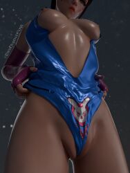 3d 3d_(artwork) 3d_render athletic athletic_female bare_breasts belly black_hair blender blender_(artwork) blender_(software) blender_cycles bob_cut breast_outside breasts brown_eyes camel_toe cameltoe d.va elbow_gloves female female_focus female_human female_only first_person_view from_below from_below_view girl girly gloves half_naked half_naked_femal hips human human_only looking_down low-angle_view low_angle medium_breasts nipple_piercing nipples nipples_outside open_clothes outdoors overwatch pov pussy pussy_lips removed_clothing ripping_clothes shaved_pussy shaved_vagina short_hair short_hair_female smooth_pussy soft_breasts soft_tits solo solo_focus standing standing_position swimsuit tanned tanned_skin thighs torn_clothes torn_clothing torn_costume twohandedfork vulgar young young_female younger_female