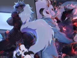 absurd_res anthro anthro_on_anthro anthro_penetrated anthro_penetrating anthro_penetrating_anthro anus ass big_breasts big_butt big_tail blue_nipples bodily_fluids breasts capcom clenched_teeth cum cum_in_pussy cum_inside cumshot cunnilingus duo ejaculation electrogenesis erection facesitting fanged_wyvern female fluffy fluffy_tail genital_fluids genitals glans hair hi_res horn humanoid_genitalia humanoid_penis male male/female masturbation monster_hunter netardado nipples oral penetration penile penile_masturbation penile_penetration penis penis_in_pussy pussy sex sharp_teeth sitting_on_another stygian_zinogre tail teeth tongue tongue_out vaginal_penetration vaginal_penetration white_hair zinogre