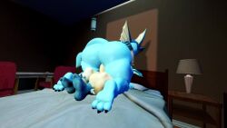 1boy 1girls 2d animated ass ass balls bed bedroom big_ass big_butt big_penis blue_body blue_legs blue_skin blue_sky breasts curvy_female evilzorak female femboy fins furry furry_only girly huge_breasts hyper_ass jared_(likethisevenmatters) looking_at_viewer looking_back opennsfwsp penis penis_in_pussy pokemon pokemon_(species) sfm sound tagme tail text vadamarts vaporeon video white_skin