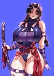 1girls 2d asian asian_bimbo asian_female bare_arms bare_legs bare_shoulders bare_thighs big_breasts breasts clothed clothed_female clothing color female female_focus female_only hi_res large_breasts light-skinned_female light_skin long_hair marvel marvel_comics marvel_rivals paag psylocke psylocke_(marvel_rivals) ryuukusnpaiarts solo solo_female tagme thick_thighs vengeance_psylocke x-men