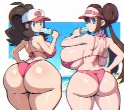 ass big_ass female female_only hilda_(pokemon) jpg mauwabow pokemon rosa_(pokemon) tagme twitter_link