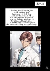 1girls 2025 ai_assisted ai_generated blonde_hair doctor doctors_office doujinshi elf female green_eyes kxy male manga manga_page nurse nurse_cap nurse_uniform original original_character ponytail upscaled