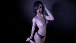 1girls 3d 4k asian asian_female blurry_background breasts covered_eyes crashbanditkut eye_covered eyelashes female female_focus grey_hair hair heels hi_res high_resolution highres light-skinned_female light_skin lips long_eyelashes long_hair looking_at_viewer mole_under_eye nail_polish nails nails_painted navel no_bra original original_character panties small_breasts solo teeth tongue tongue_out underwear virt-a-mate virtamate white_eyes