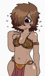 2d 2d_(artwork) 2d_artwork alien alien_female alien_girl alien_humanoid bare_arms bare_legs bare_midriff bare_shoulders bare_thighs belly_button bikini bikini_top blue_eyes blush blush_lines bra bracelet braided_hair braided_ponytail brassiere brown_eyes brown_hair cleavage clip collar dancer dancer_class dancer_girl dancer_outfit dark-skinned_female dark_skin ear_piercing ear_ring earring earrings embarrassed embarrassed_female eyelashes female freckles freckles_on_face freckles_on_shoulders freckles_on_thighs gold_(metal) gold_bikini gold_bikini_top gold_bra gold_bracelet gold_bracelets gold_brassiere gold_collar gold_ear_piercing gold_ear_ring gold_ear_stud gold_earring gold_hair_ornament gold_jewelry golden_bikini golden_bikini_top golden_bra golden_bracelet golden_bracelets golden_collar golden_ear_ring golden_earrings golden_hair_ornaments green_bikini green_bikini_top green_bra hair hair_ornament harem harem_girl harem_jewelry harem_outfit hourglass_figure hourglass_figured_female humanoid loincloth long_hair long_ponytail metal_bracelet metal_collar midriff navel oc original_character ponytail red_loincloth short_hair sideboob slave slave_bikini slave_collar slave_outfit slavegirl sweat sweatdrop sweating sweating_female sweating_profusely sweaty_arms sweaty_body sweaty_legs sweaty_shoulders sweaty_thighs thick_thighs white_background wide_hips