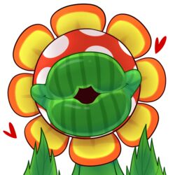 1boy 2019 anthro anthrofied big_lips deviantart flora_fauna flower fruity_lips kissing kissing_viewer lips mario_(series) nintendo open_mouth open_smile petey_piranha piranha_plant plant plant_boy smile super_mario_sunshine tagme video_games