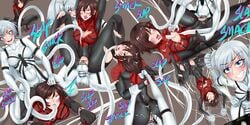 1futa 1girls ahe_gao anti-she-venom anti-venom bar_censor brown_hair censored cleavage_cutout cosplay crossover erection female futa_on_female futanari hair_pull human long_hair marvel paizuri parasite penis penis_in_vagina ruby_rose rwby selfie shaved_crotch spider-man(cosplay) spider-man_(series) symbiote tabletknight tentacle tentacle_in_anus tentacle_in_mouth tentacle_sex text torn_clothes vaginal_penetration veiny_penis weiss_schnee white_hair