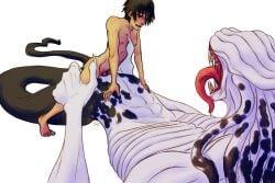 abs arched_back barefoot black_body black_hair claws demon duo eyeless feet female flat_chested from_front_position ghost_tail hair hi_res human human_on_humanoid humanoid interspecies jujutsu_kaisen larger_female larger_penetrated long_fingers long_tongue lying male male/female mammal missionary_position monster monster_on_human nude on_back orimoto_rika penetration penile penile_penetration penis_in_pussy peregr1ne pseudo_hair ribs sex sharp_teeth simple_background size_difference skeletal smaller_human smaller_male teeth tentacle tentacle_hair tongue vaginal_penetration vaginal_penetration white_background white_body yuta_okkotsu