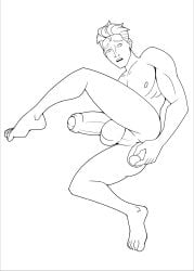 dildo foreskin hot_wheels hot_wheels:_battle_force_5 line_art male male_only nude partially_retracted_foreskin penis retracted_foreskin uncircumcised vert_wheeler yuunsfw
