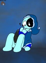 ! astro_(dandy's_world) black_dick blue_clothing cyan_skin dandy's_world dandys_world dick digital_media_(artwork) ibispaintx logo rainzyalchie roblox