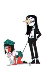 canine collar coral_glasses dog_girl dream_bbq ena ena_(series) joel_g leash leash_and_collar petplay sfw toonguy100