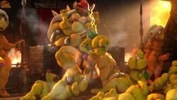 3d 3d_animation 8boys anthro anthro_on_anthro anus ass balls big_ass big_balls big_butt big_cock big_penis bowser bucking erection feet fellatio footjob furry furry_male furry_only gay gay_sex genitals hammer_bros. hat headwear high_quality holding_partner holding_torso horns indoors king koopa koopa_troopa koopaling large_balls large_cock large_penis licking_foot looking_pleasured lying_on_back male male/male male_only mario_(series) masturbation moobs moonwulf multiple_boys multiple_penises nintendo nipples orgy penis pubic_hair puckered_anus red_hair reptile rimming scales scalie sex shell short_playtime sitting sitting_down sitting_on_throne sound spear tagme thick_thighs throne tongue video weapon