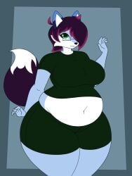 big_breasts breasts chubby cleavage female furry huge_breasts lj_caffie tagme thick_thighs wide_hips