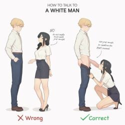 asian_female blonde_hair interracial light-skinned_male meme oral raceplay